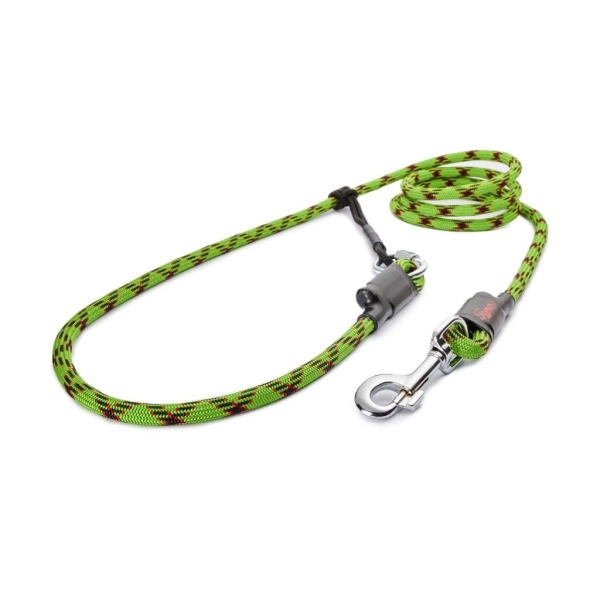 EASYLONG Hundeleine - L - 2,5m - grüner Python